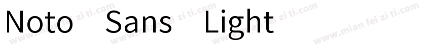 Noto Sans Light字体转换